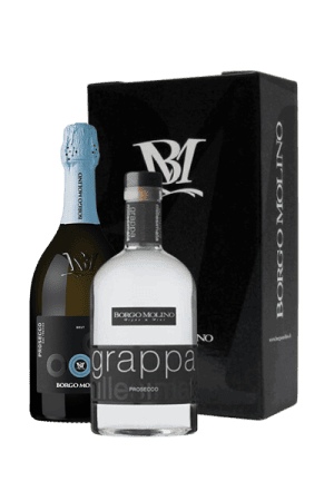 GRAPPA és PROSECCO Válogatás Díszdobozban